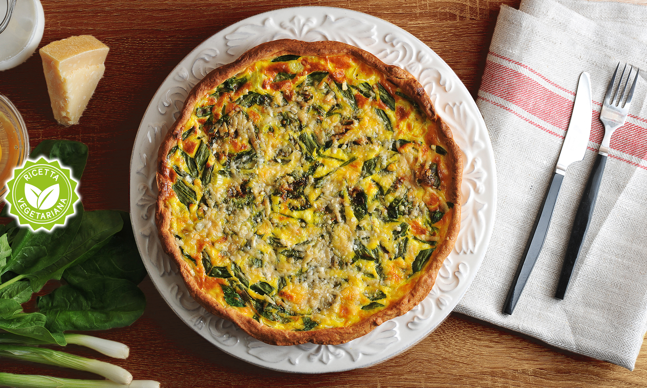 Torta salata con spinaci e ricotta Maia